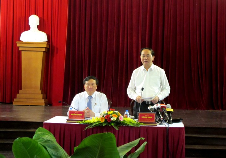 President Tran Dai Quang calls for rule of law to ensure justice - ảnh 1